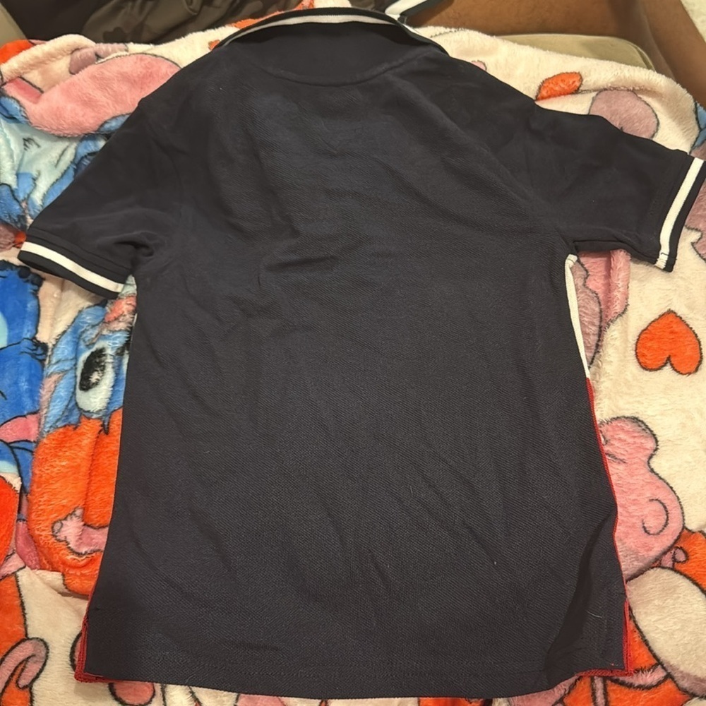 Tommy Hilfiger Kids Colorblock Polo Shirt - Red, White, and Blue - Picture 2 of 3
